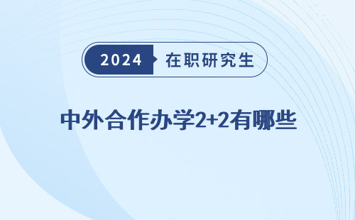 中外合作办学2+2有哪些 学校 学校招生 院校上海