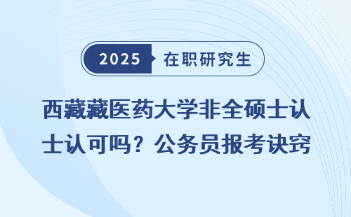 西藏藏医药大学非全硕士认可吗？公务员报考诀窍